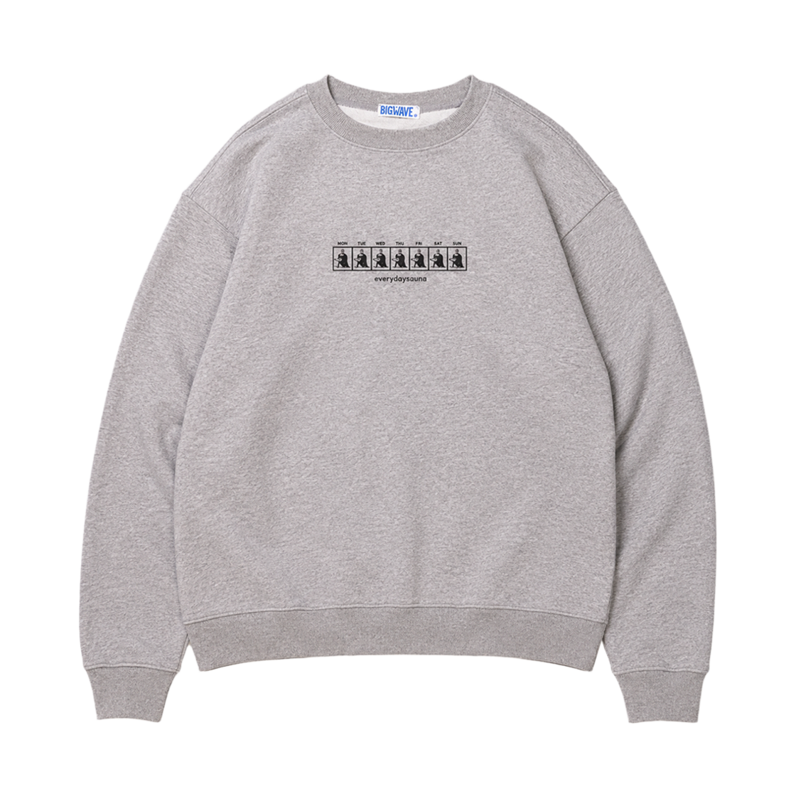 빅웨이브 컬렉티브 에브리데이 사우나 맨투맨 스포츠 그레이(BIGWAVE COLLECTIVE Everyday Sauna Sweat Sport Gray)