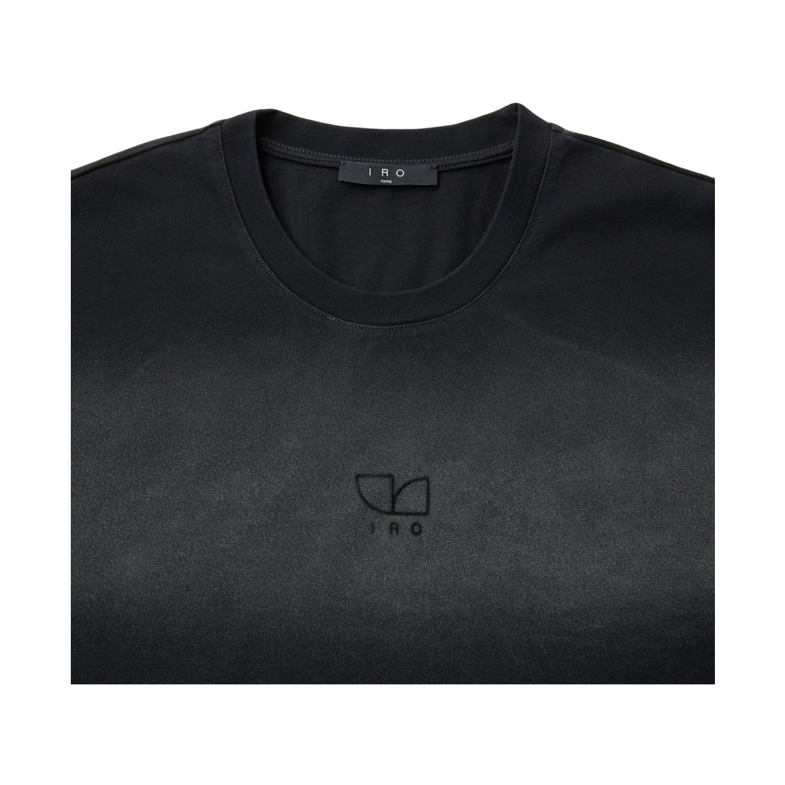 이로 킨 심플 도형 로고 반팔 티셔츠 다크 그레이(Iro Kean Simple Geometric Logo Short-Sleeve T-Shirt Dark Gray) - 4