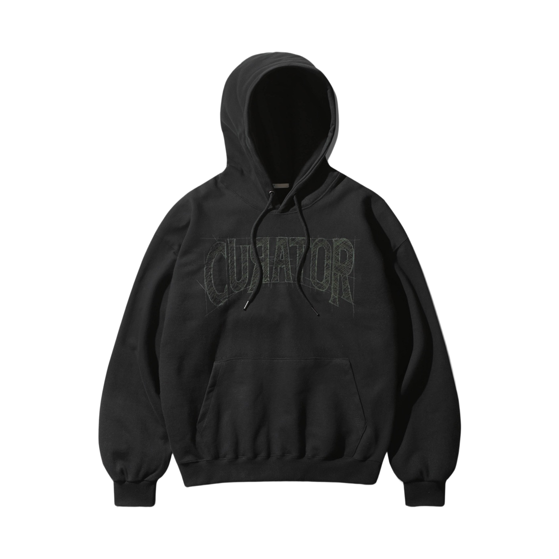 KMHD6820_Black_29 EZKATON Curator Heavy Cotton Hoodie Black KMHD6820