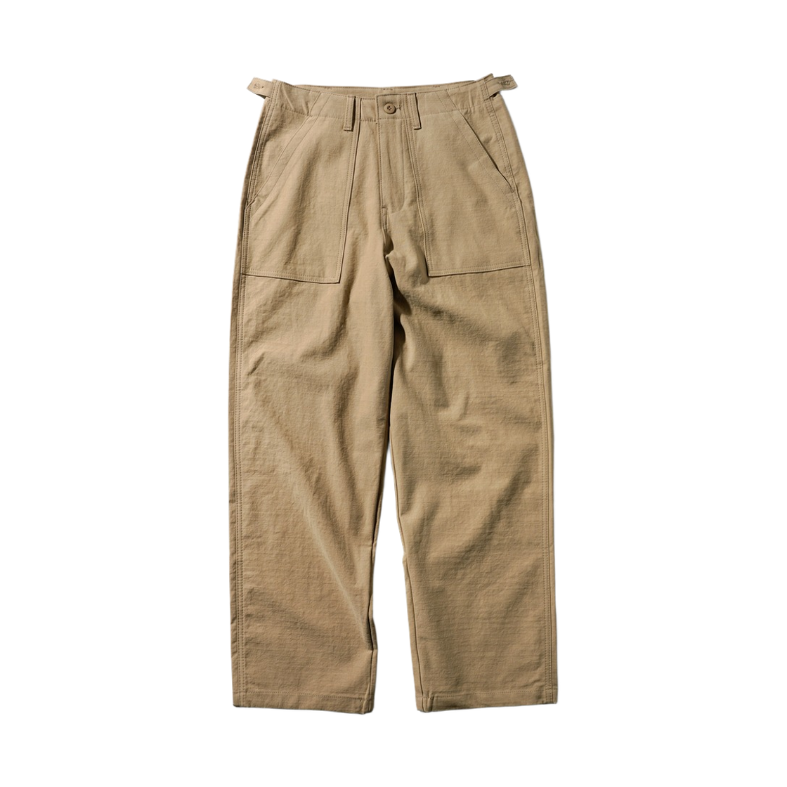JULP4678_Beige_291 PERSTEP Rough Slub Fatigue Pants Beige JULP4678