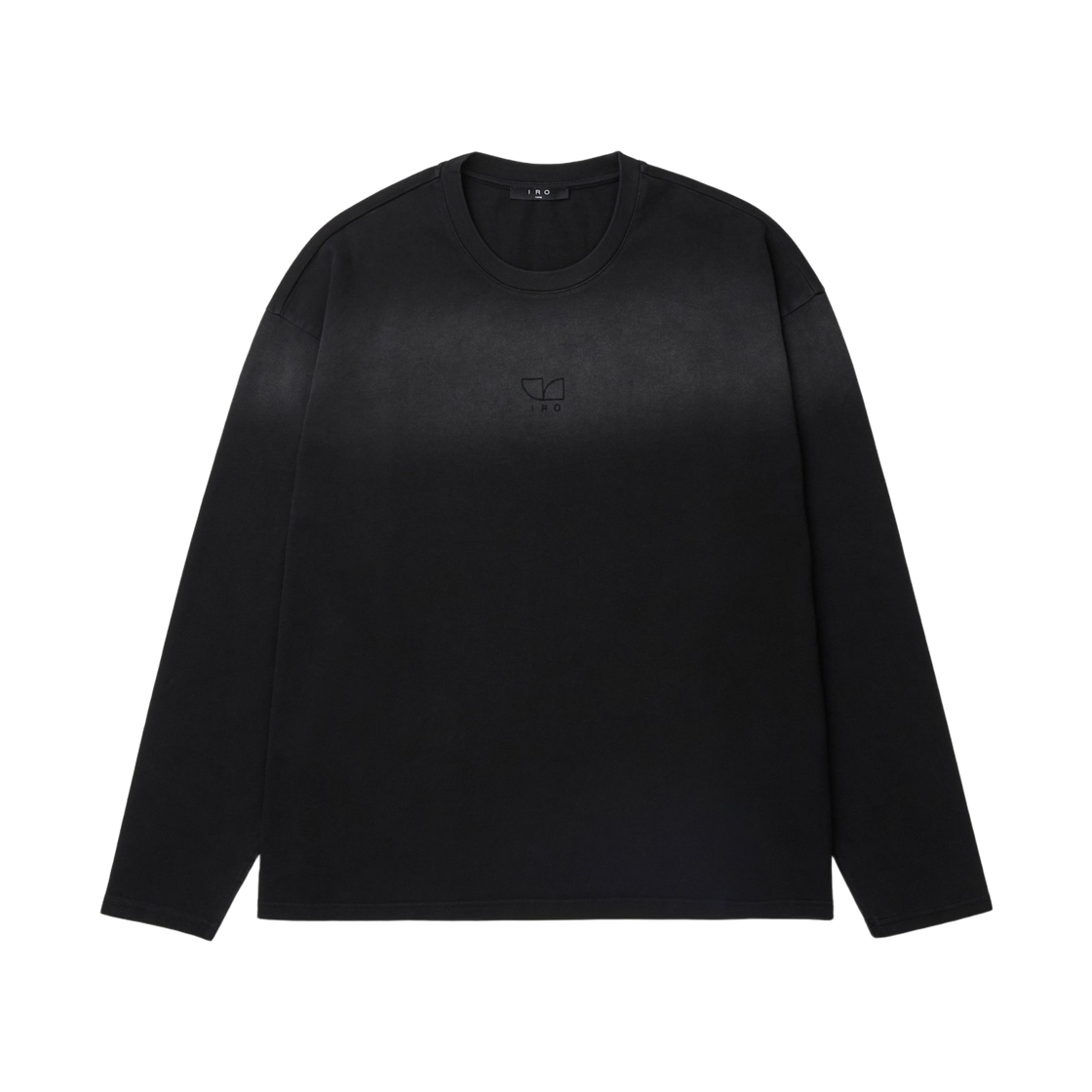 이로 키아누 심플 도형 로고 긴팔 티셔츠 블랙(Iro Keanuu Simple Geometric Logo Long-Sleeve T-Shirt Black) - 2