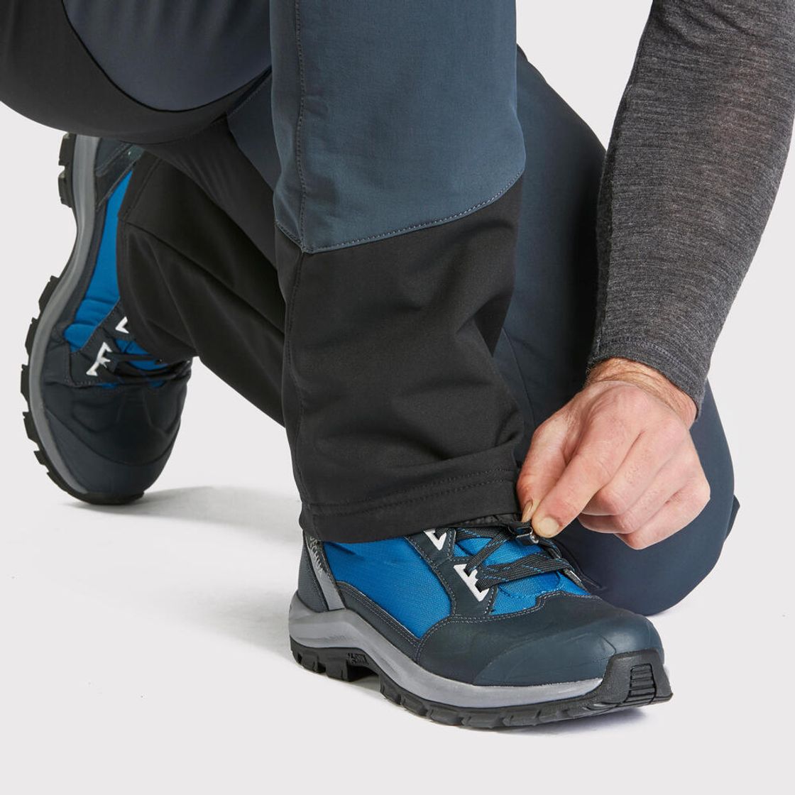 데카트론 남성 등산 방한발수 바지 SH500 벤틸레이션 적용 그라파이트 그레이(Decathlon Men's Hiking Warm Water-Repellent Ventilated Pants SH500 Graphite Grey) - 6