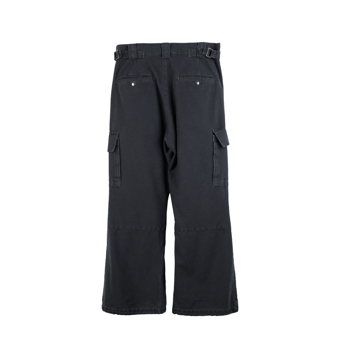 폴리테루 루즈드 카고 팬츠 워시드 차콜(Polyteru Loosed Cargo Pants Washed Charcoal) - 2
