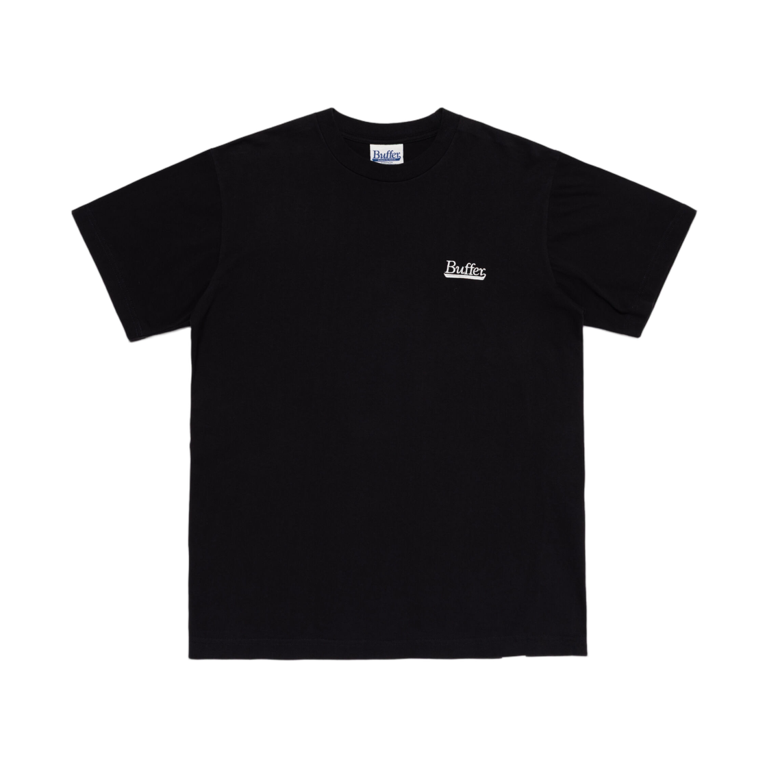 버퍼 클럽 팀 자수 티셔츠 블랙(Buffer Club Team Embroidery T-Shirt Black)