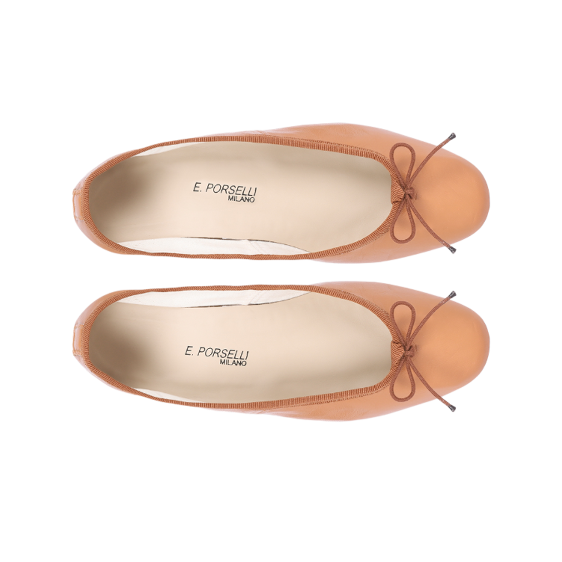 (W) E.포셀리 발레 플랫 탄((W) E.Porselli Ballet Flats Tan) - 2