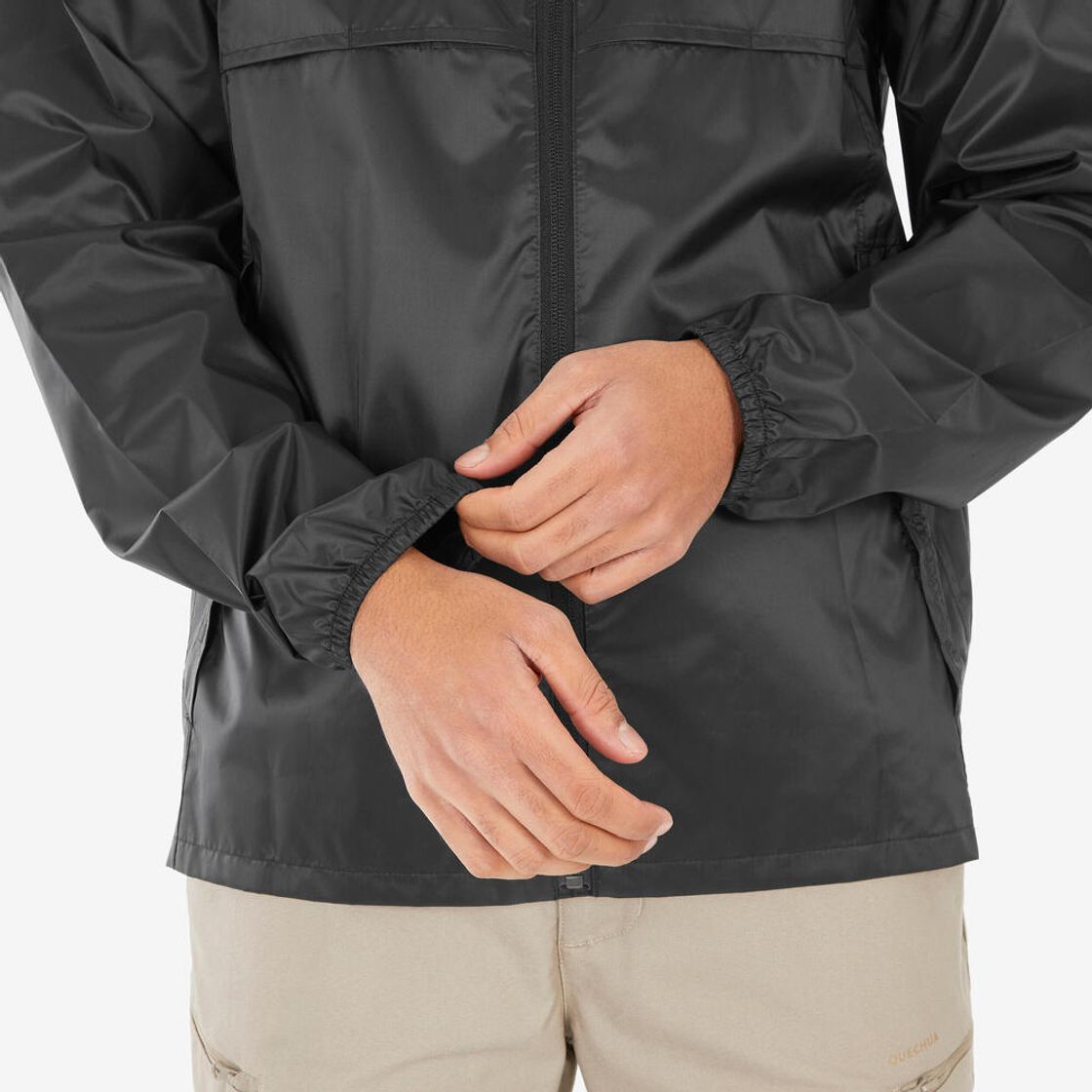 데카트론 남성 등산 방수 레인컷 재킷 스모크 블랙(Decathlon Men's Hiking Waterproof Raincut Jacket Smoke Black) - 8