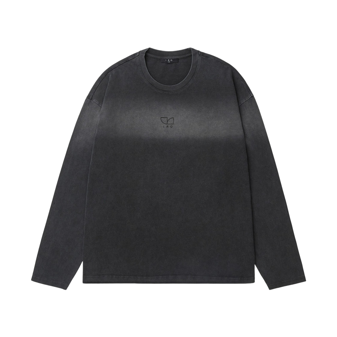 이로 키아누 심플 도형 로고 긴팔 티셔츠 그레이(Iro Keanuu Simple Geometric Logo Long-Sleeve T-Shirt Gray) - 2