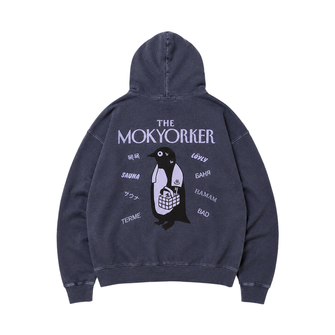 26FW0204 BIGWAVE COLLECTIVE Mokyoker Pigment Hoodie Navy