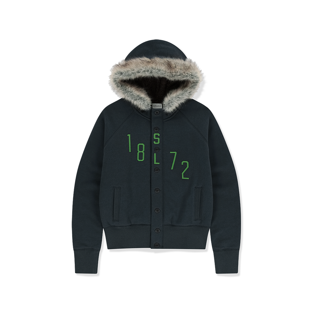 [5% 적립] 썬러브투어 쉐르파 라이닝 버튼 업 후디 네이비([5% 적립] sunlovetour Sherpa Lined Button Up Hoodie Navy)