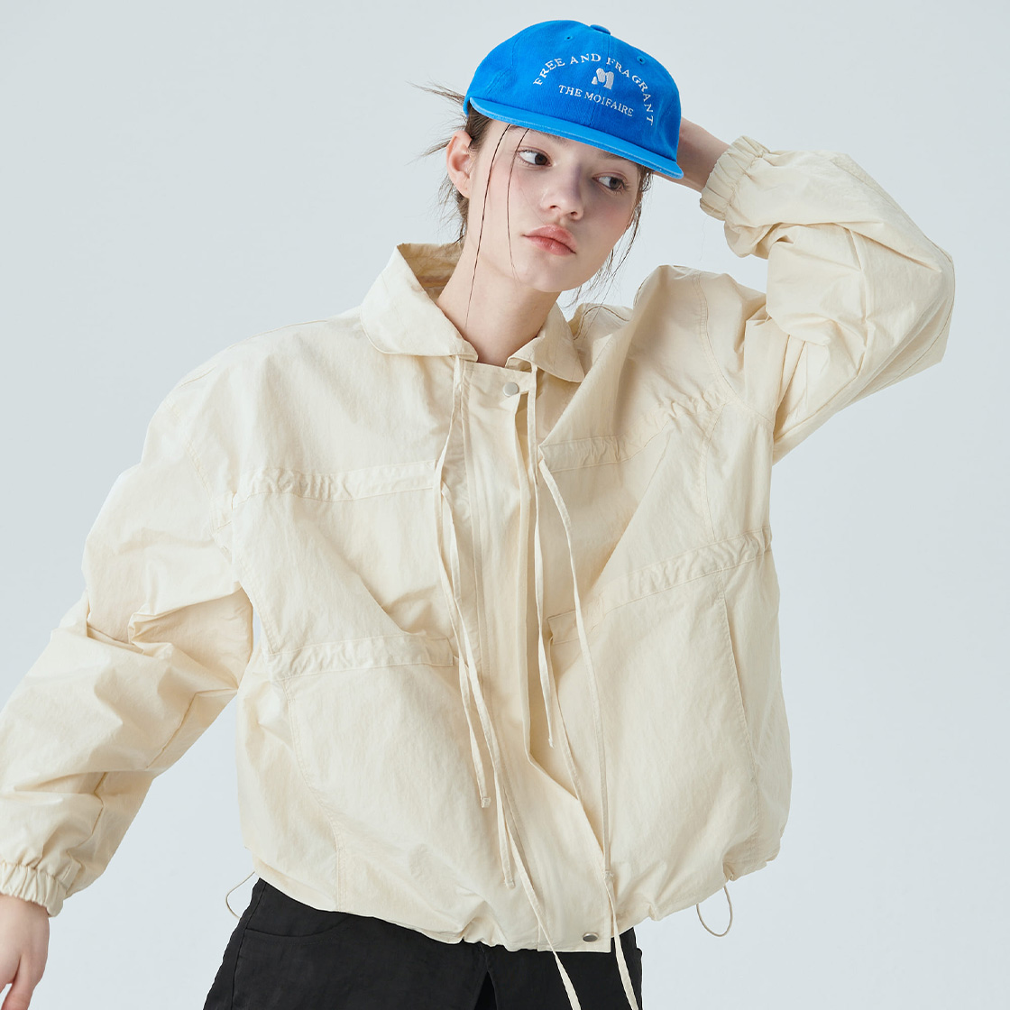 모이페어 모이페어 로고 볼캡 블루(MOIFAIRE Moifaire Logo Ball Cap Blue) - 5