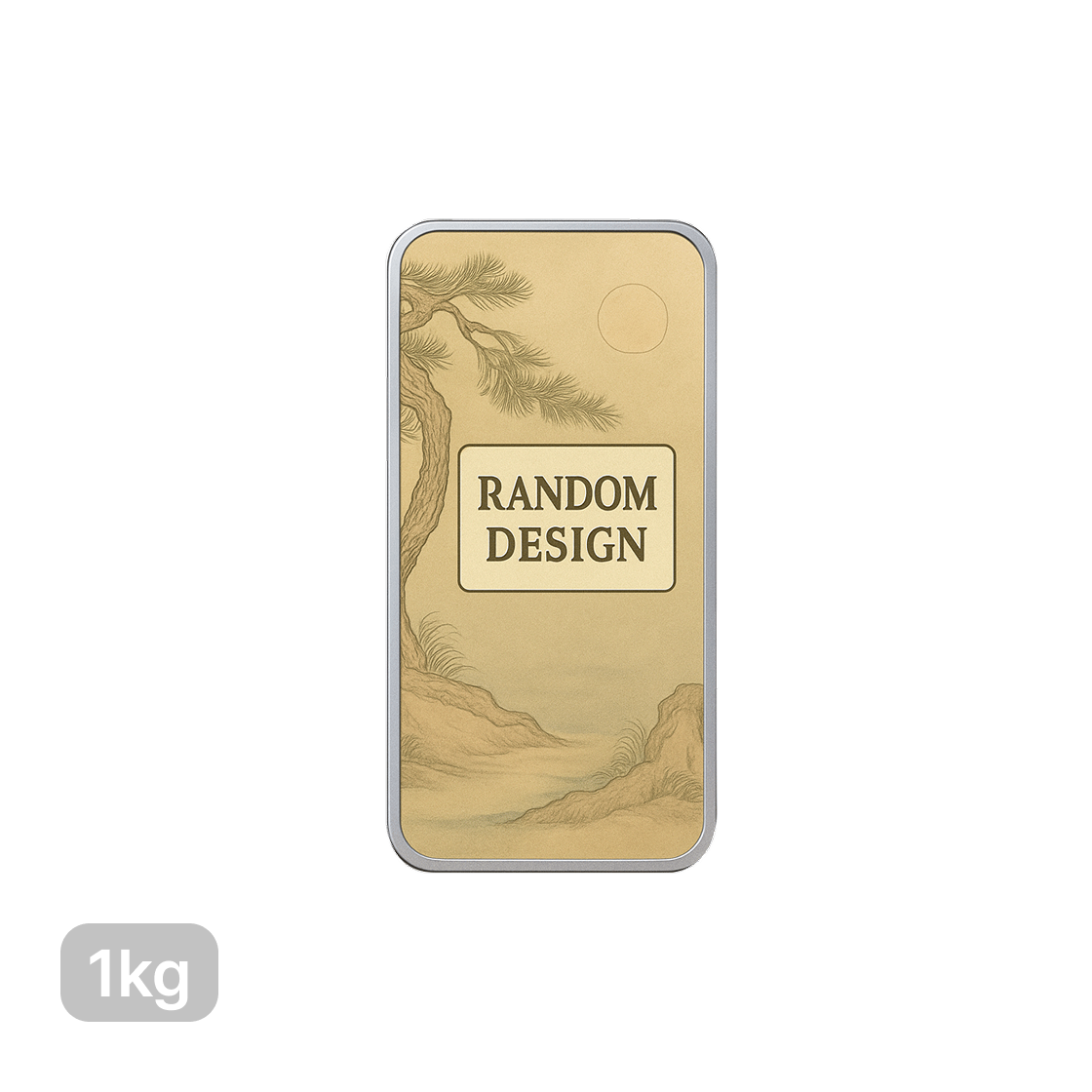 은 대성금속 색채 실버바 999.9 1000g (랜덤 디자인)(Silver Daesung Metals Colored Silver Bar 999.9 1000g (Random Design))