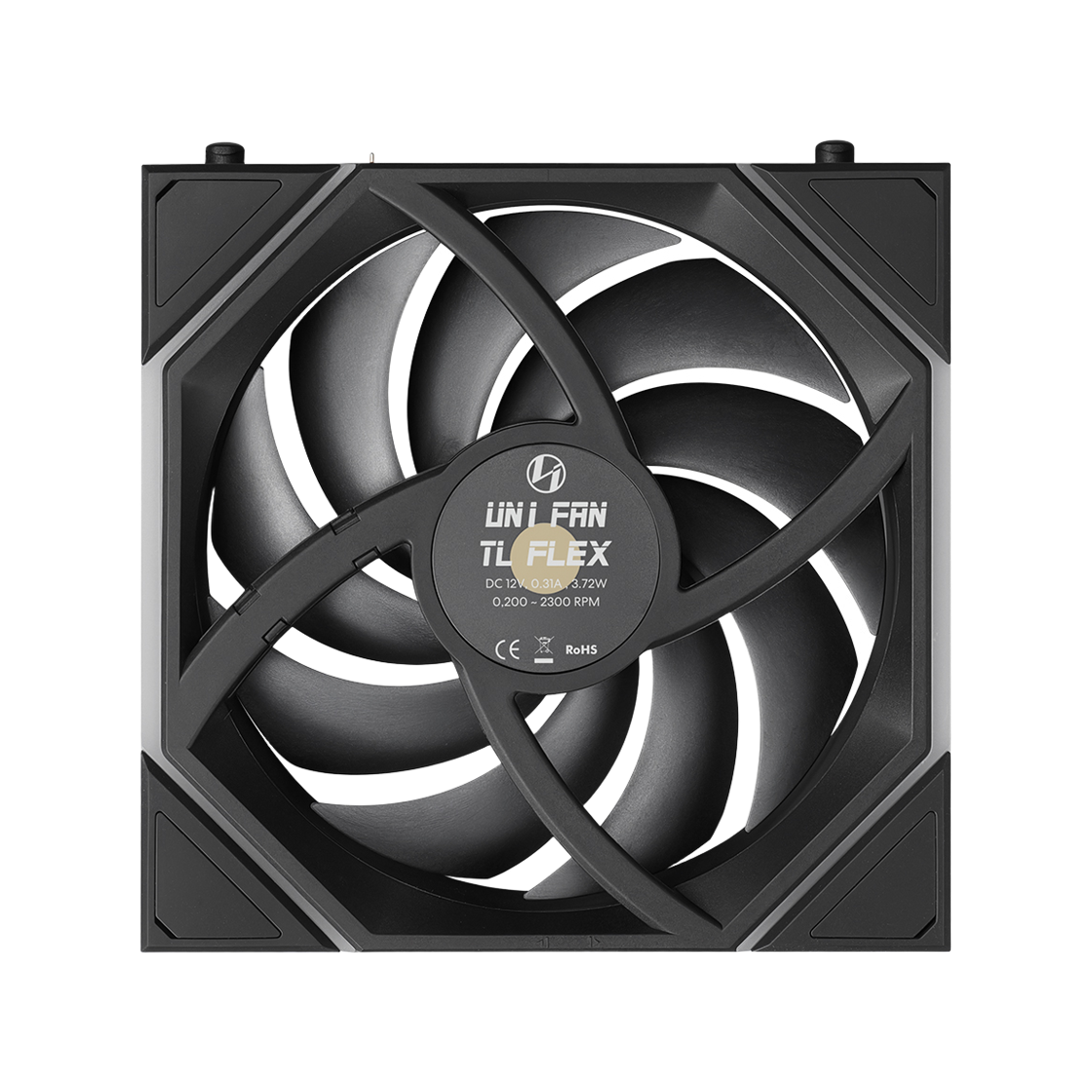 리안리 UNI FAN TL FLEX 120 리버스 (3팩, 블랙)(LIAN LI UNI FAN TL FLEX 120 Reverse 3-Pack Black) - 3