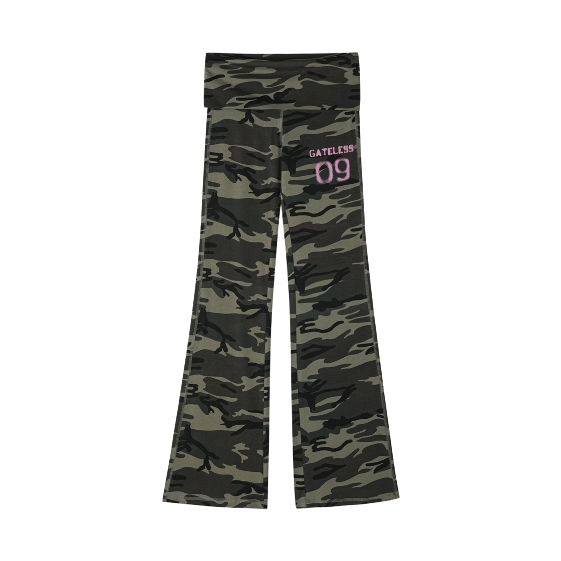 P0000FSX Gateless Camo Slim Pants-Khaki