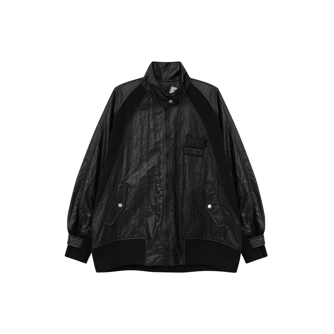 제뉴즈 제뉴즈 블로킹 코팅 점퍼 - 블랙(Znuz Znuz Blocking Coating Jumper - Black)