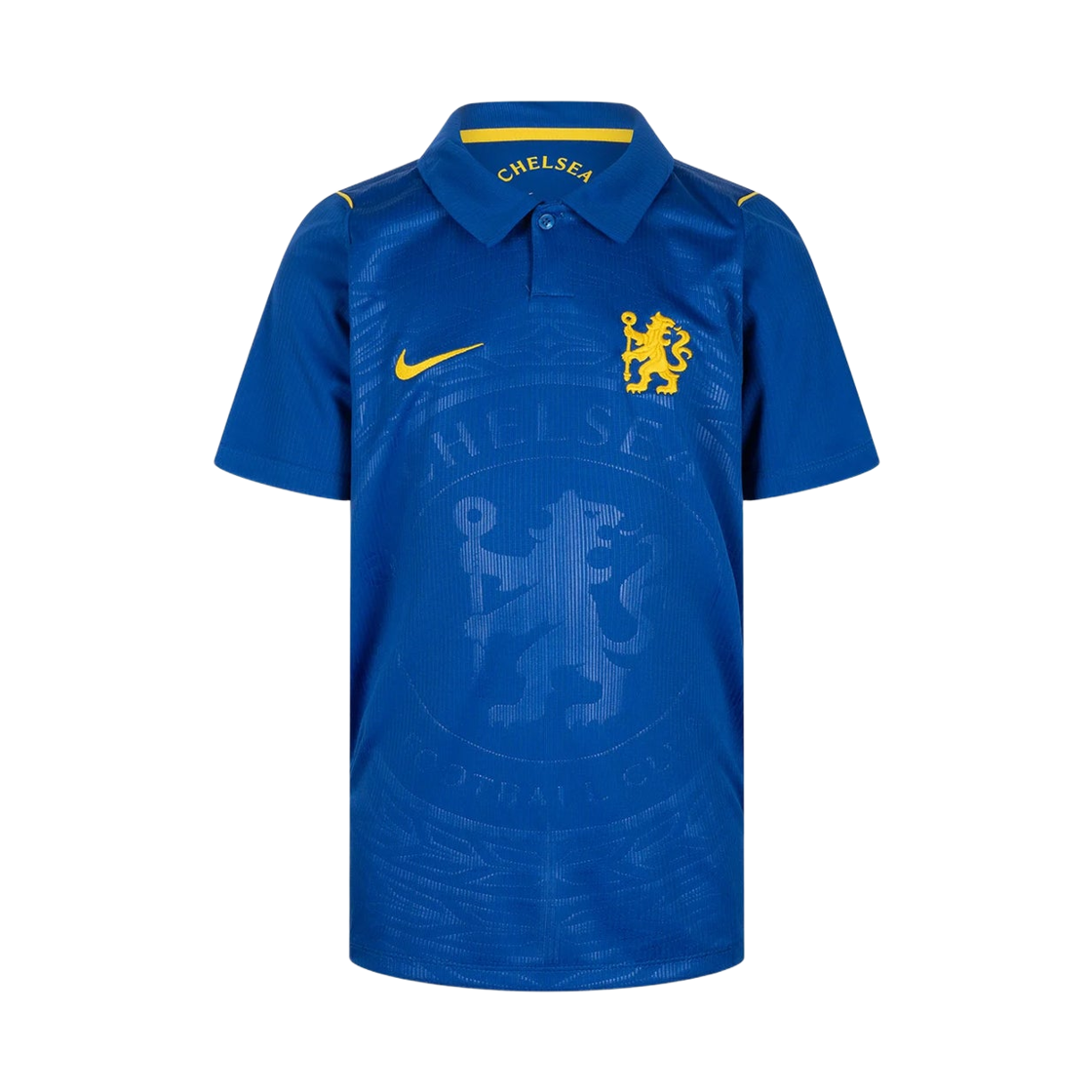 II1663-453 (Kids) Nike Chelsea FC 2026/27 Stadium Home Dri-Fit Football Replica Shirt Bright Blue Midwest Gold (II1663-453) (Non Marking Ver.)