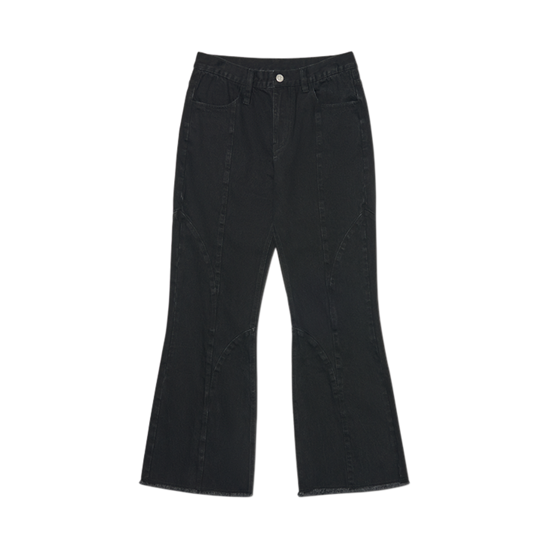 NMWF62DP01BLK NOMANUAL C.L Flare Denim Pants Black