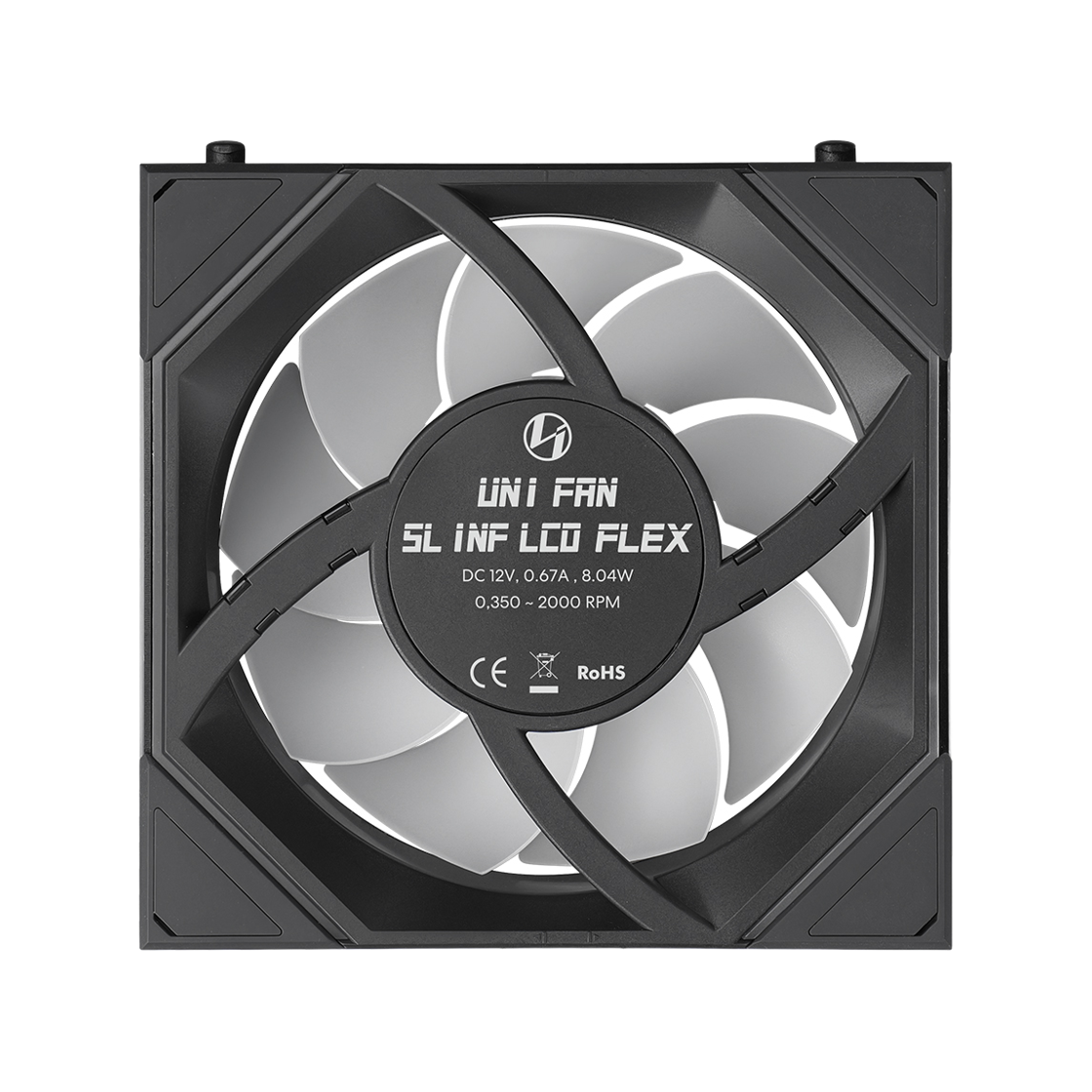 리안리 UNI FAN SL-INF FLEX LCD 120 (3팩, 블랙)(LIAN LI UNI FAN SL-INF FLEX LCD 120 3-Pack Black) - 3