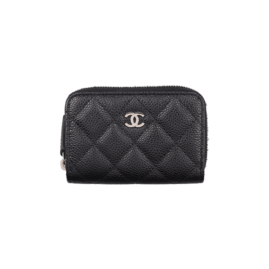 IT5WPK2JM997 Chanel Classic Zipper Coin Purse Grained Calfskin Black