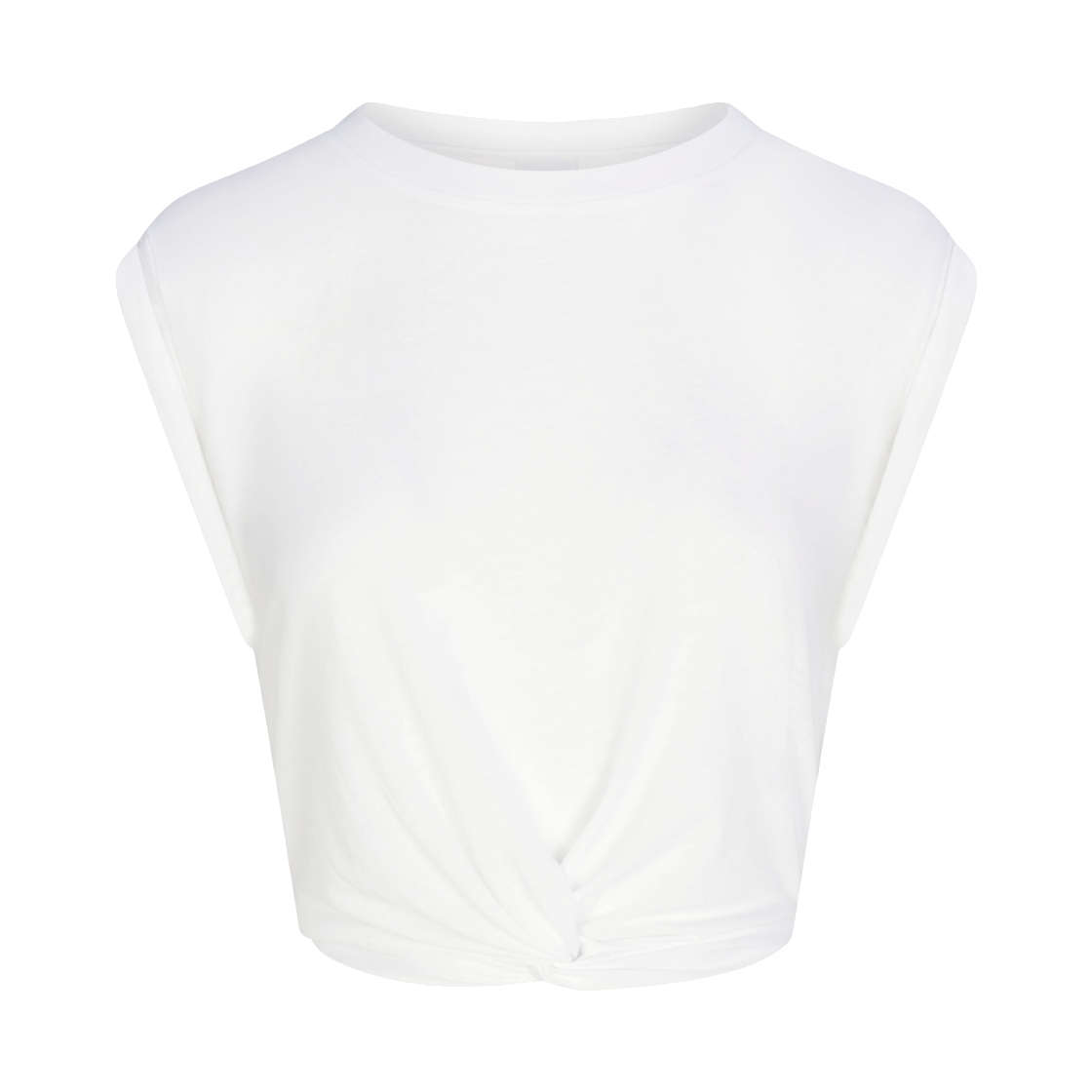 IV6645-125 (W) NikeSKIMS Performance Cotton Blend Crop Twist Tank Snow