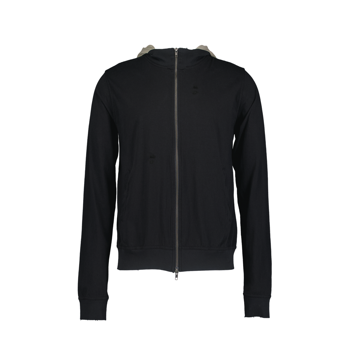 언더마이카 칼라 프레임 후드 집업 오트 블랙(Undermycar Collar Frame Hood Zip-Up Oat Black)