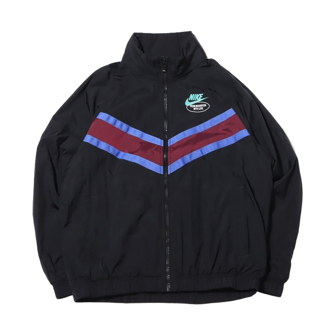 DM5021-010 Nike NSW Woven Lined Jacket Black Rush Pink - Asia