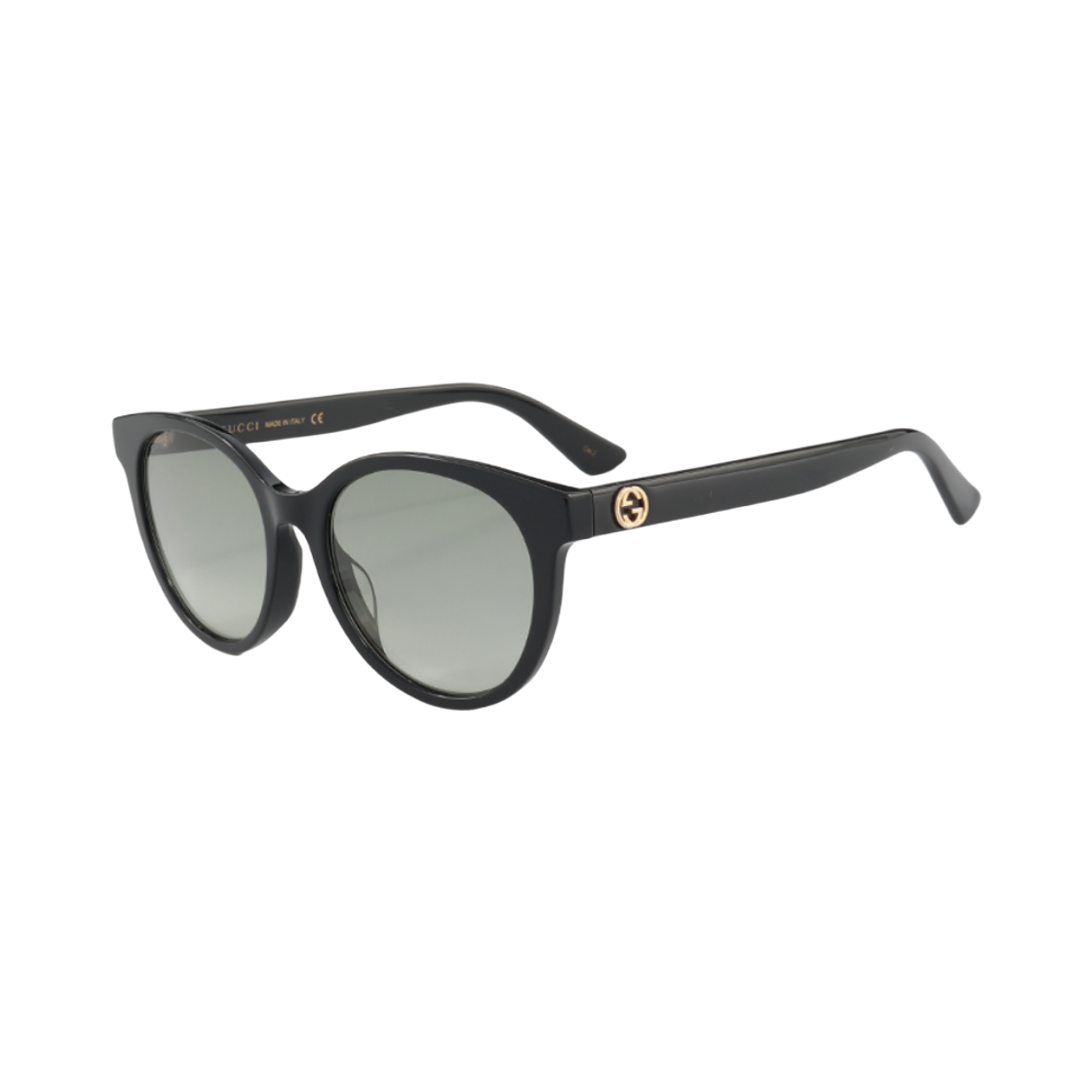 GG0702SK-001 Gucci Round Frame Sunglasses Black Grey