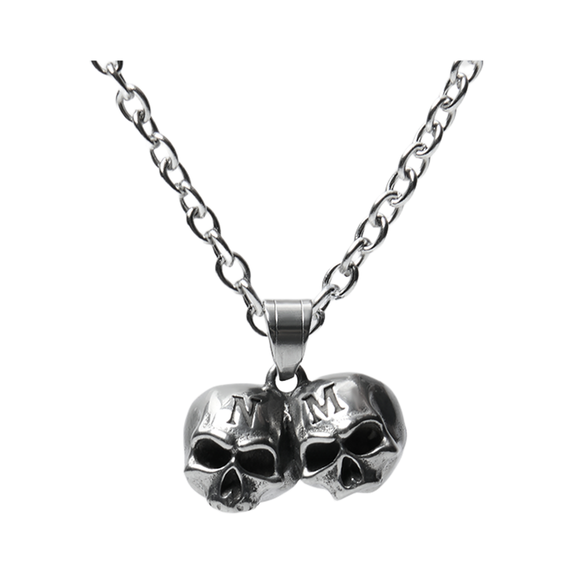NMWF62AC04SLV NOMANUAL NM Skull Pendant Necklace
