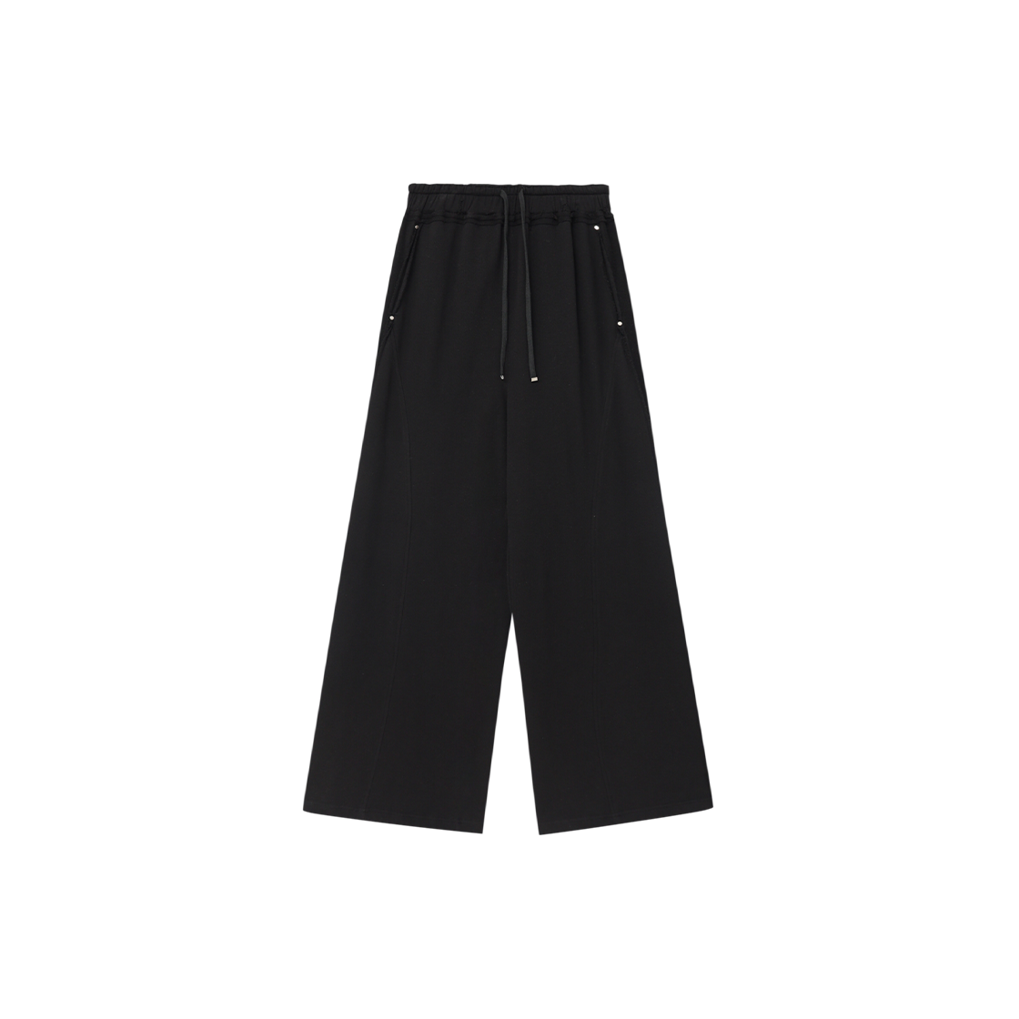 제뉴즈 스터드 버튼 팬츠 - 블랙(Znuz Stud Button Pants - Black)