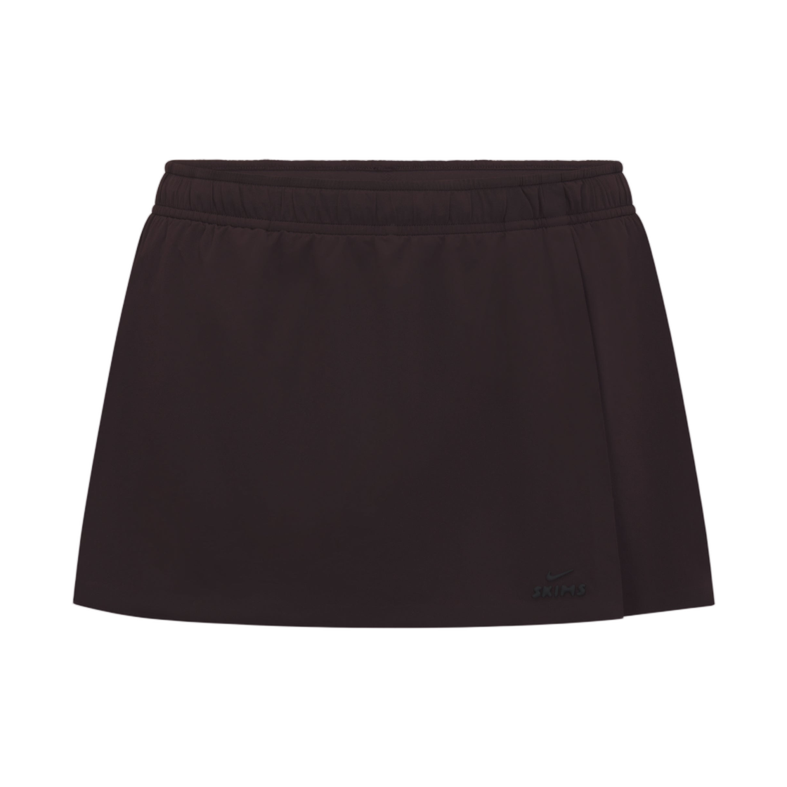 IU2222-231 (W) NikeSKIMS Stretch Nylon Skort Dark Roast