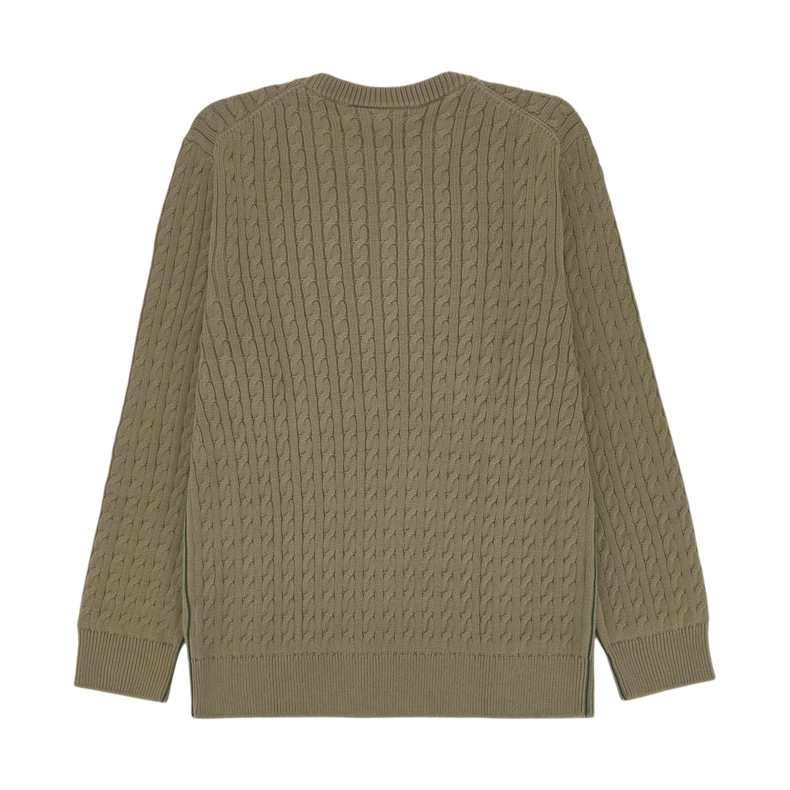 라코스테 케이블 니트 코튼 스웨터 베이지 그린(Lacoste Cable Knit Cotton Sweater Beige Green) - 2