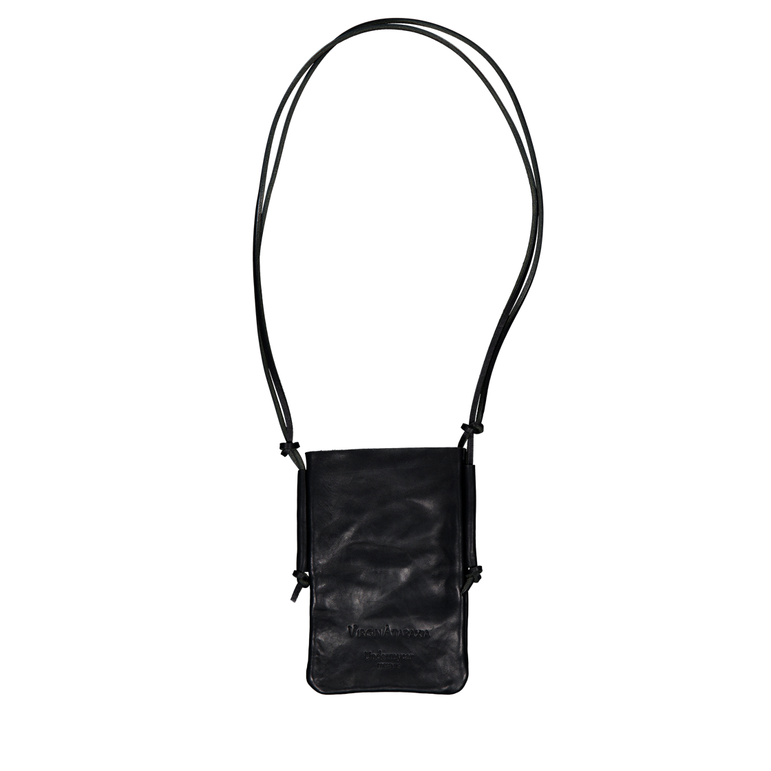 언더마이카 컴팩트 베일 레더 슬링 백 그레인 블랙(Undermycar Compact Veil Leather Sling Bag Grain Black) - 2
