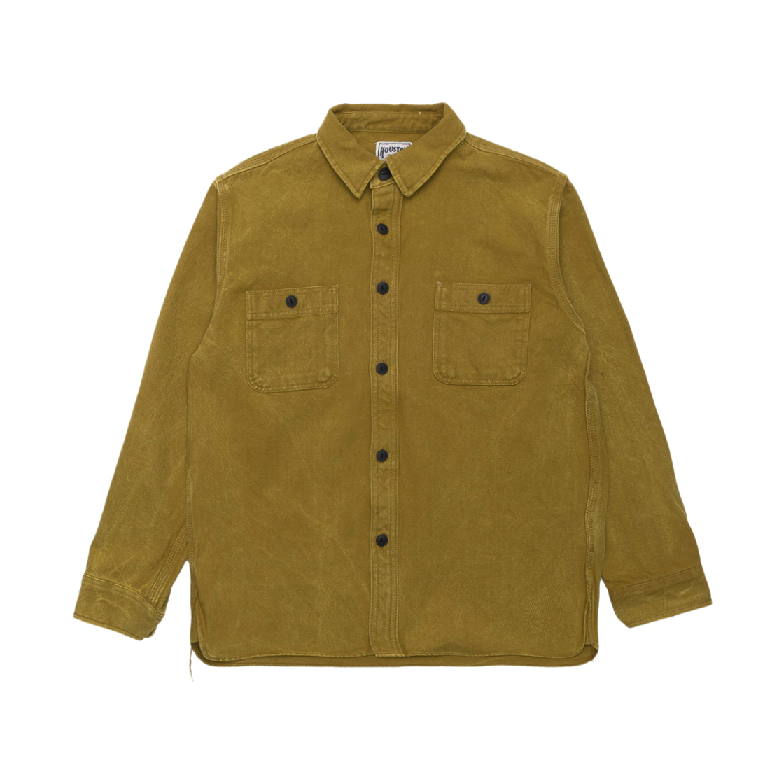 41254VWMU Houston Japan Vintage Solid Viyella Shirt Mustard 41254VW