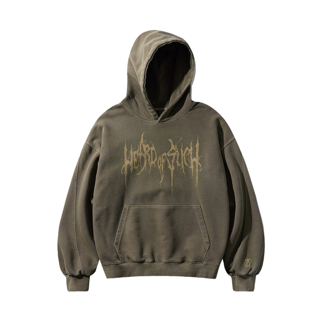 KMHD6838_Brown_29 EZKATON Nightmare Pigment Hoodie Brown KMHD6838