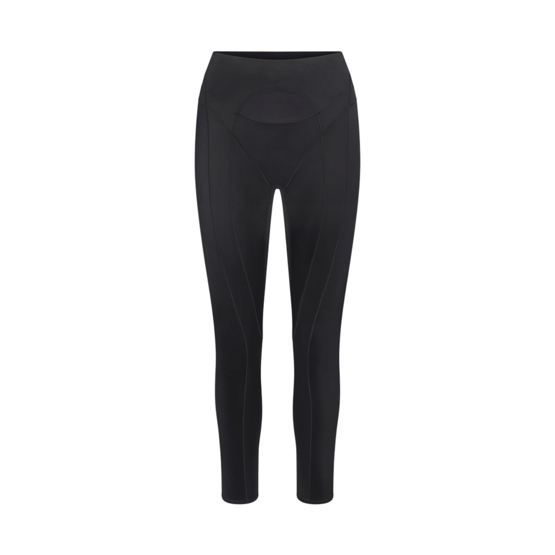 IV6690-054 (W) NikeSKIMS Satin Shine Paneled 26” Legging Obsidian