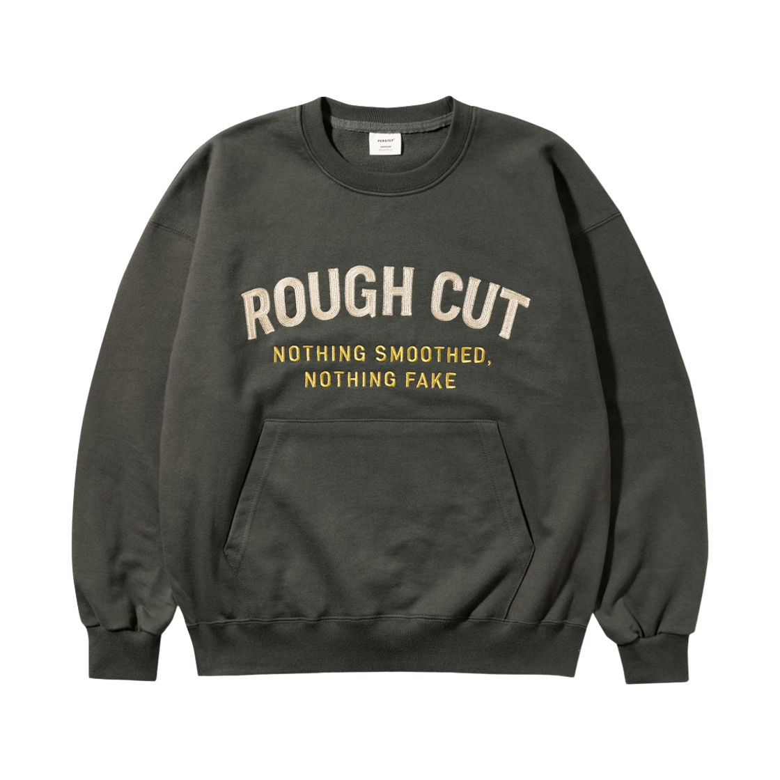 KHMT4726_darkgray_29 PERSTEP Rough Lowcut Heavyweight Sweatshirt Darkgray KHMT4726