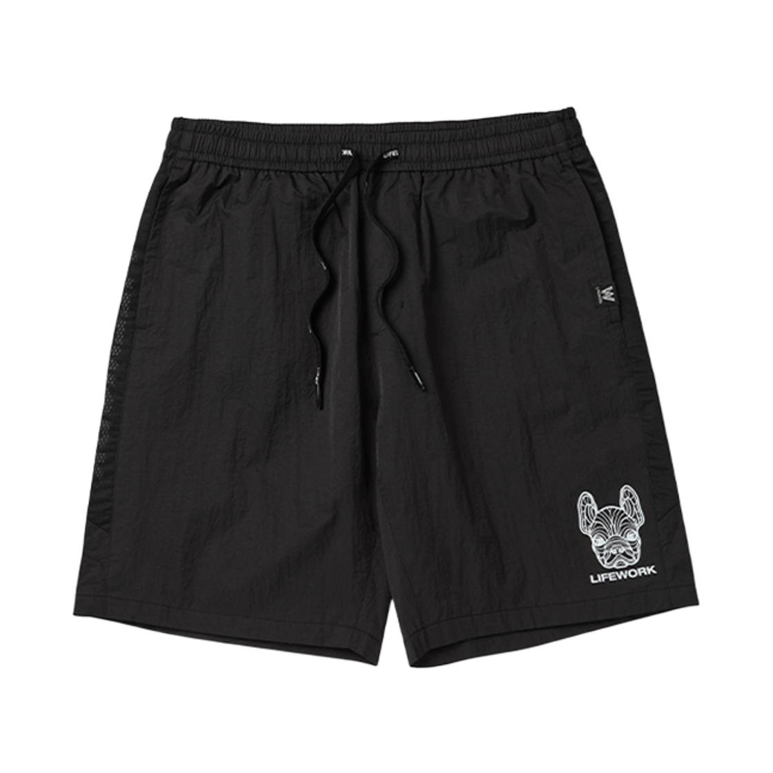 LW232WS170 Lifework Mesh Pocket Washed Short Pants_LW232WS170