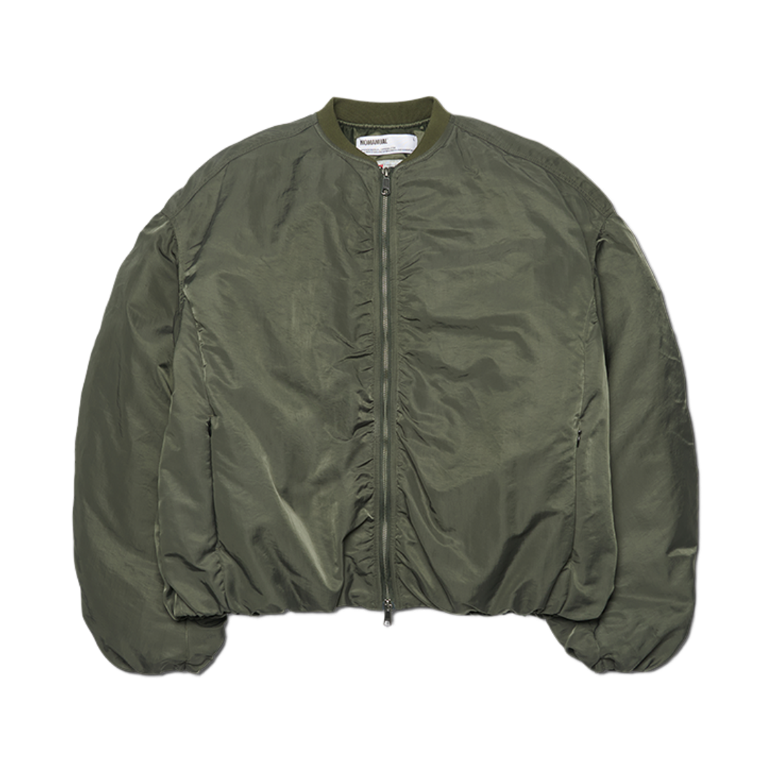 노매뉴얼 오버사이즈드 봄버 자켓 딥 카키(NOMANUAL Oversized Bomber Jacket Deep Khaki)