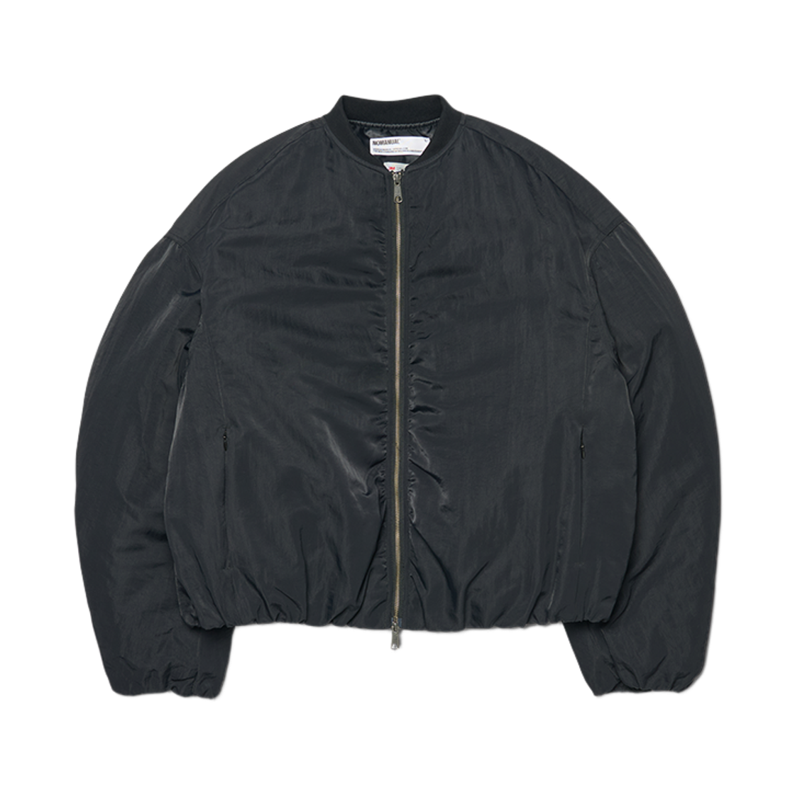 노매뉴얼 오버사이즈드 봄버 자켓 블랙(NOMANUAL Oversized Bomber Jacket Black)