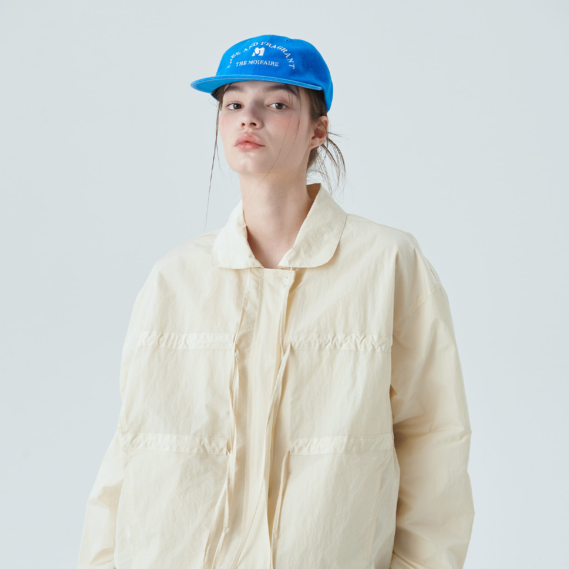 모이페어 모이페어 로고 볼캡 블루(MOIFAIRE Moifaire Logo Ball Cap Blue) - 4