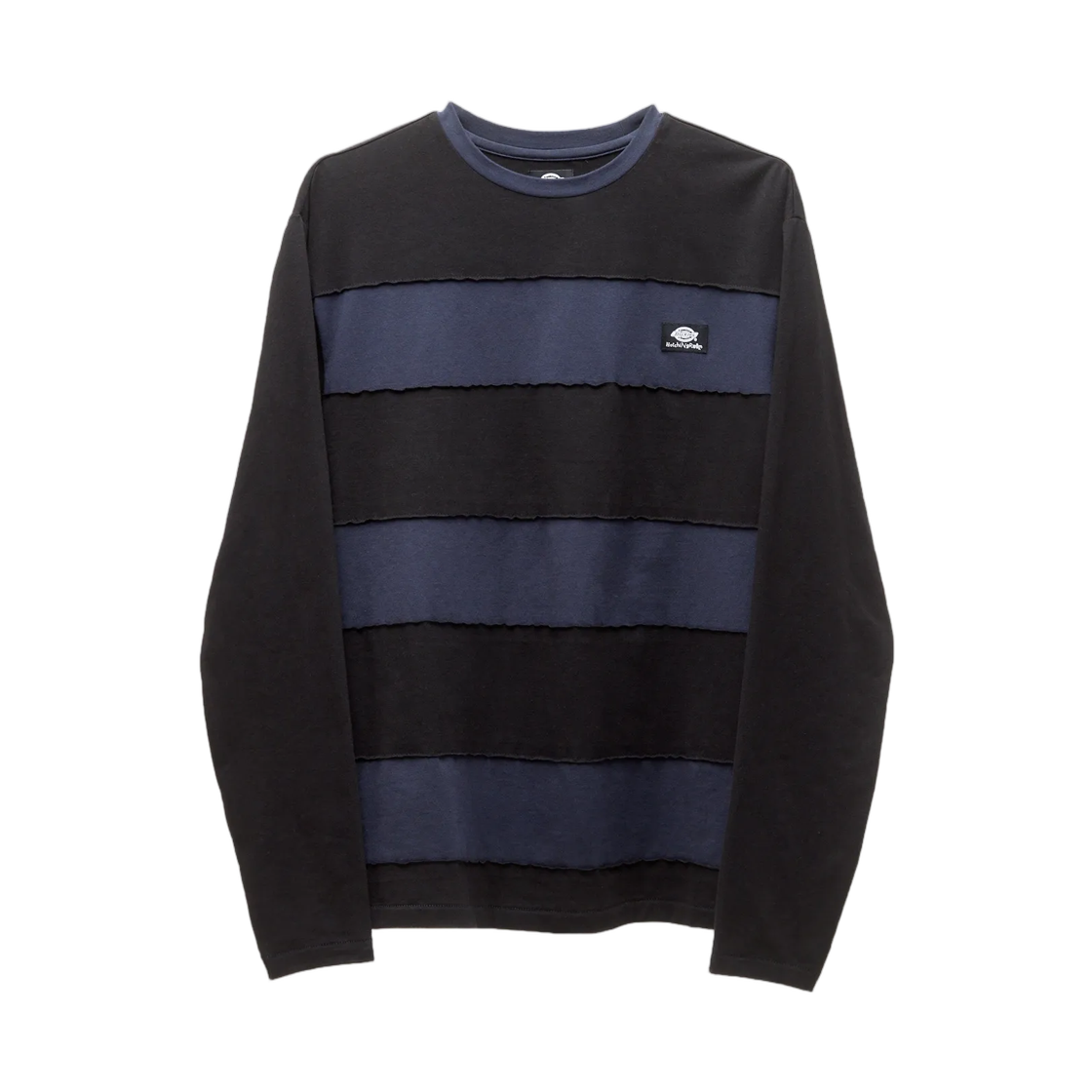 - Hatchingroom x Dickies Big Stripe T-Shirt Black Dark Navy