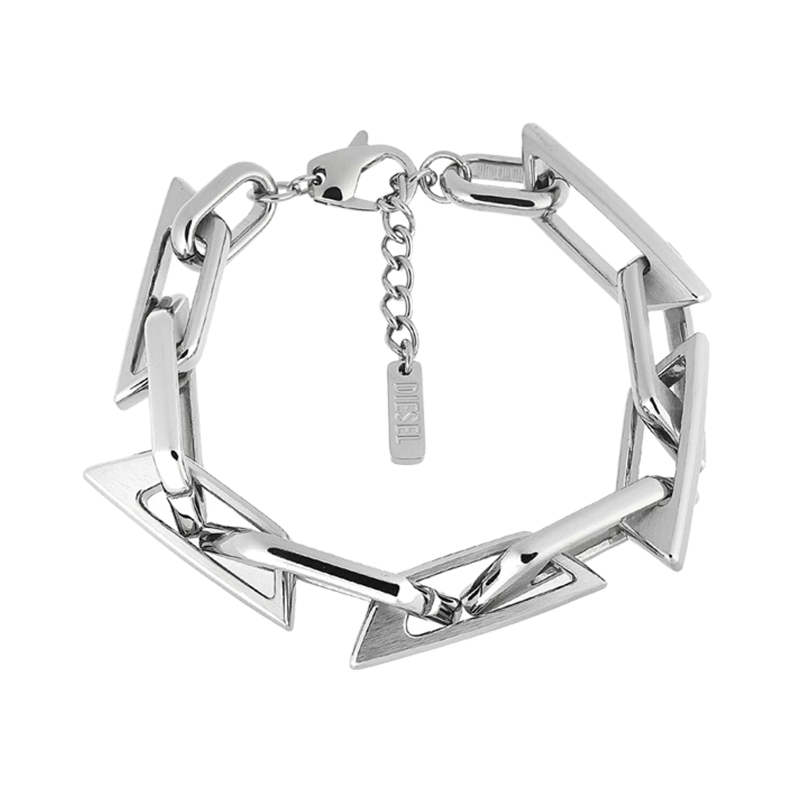 DX1577040 [15% 쿠폰] Diesel Dx1577040 Stainless Steel Chain Bracelet Silver