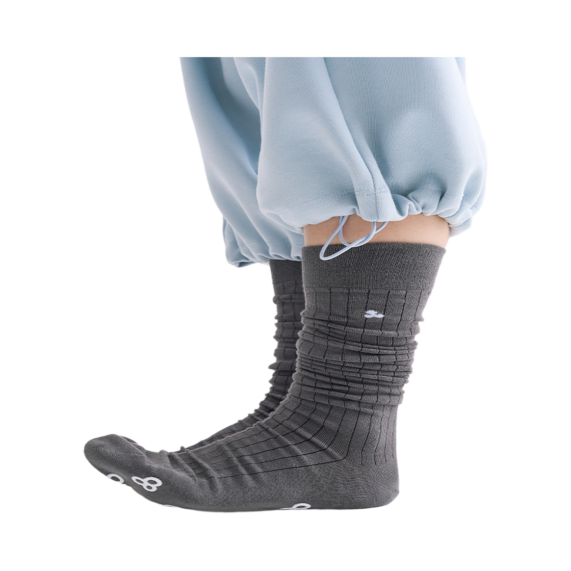 하이산 심볼 솔리드 양말 차콜(Heisan Symbol Solid Socks - Charcoal) - 2