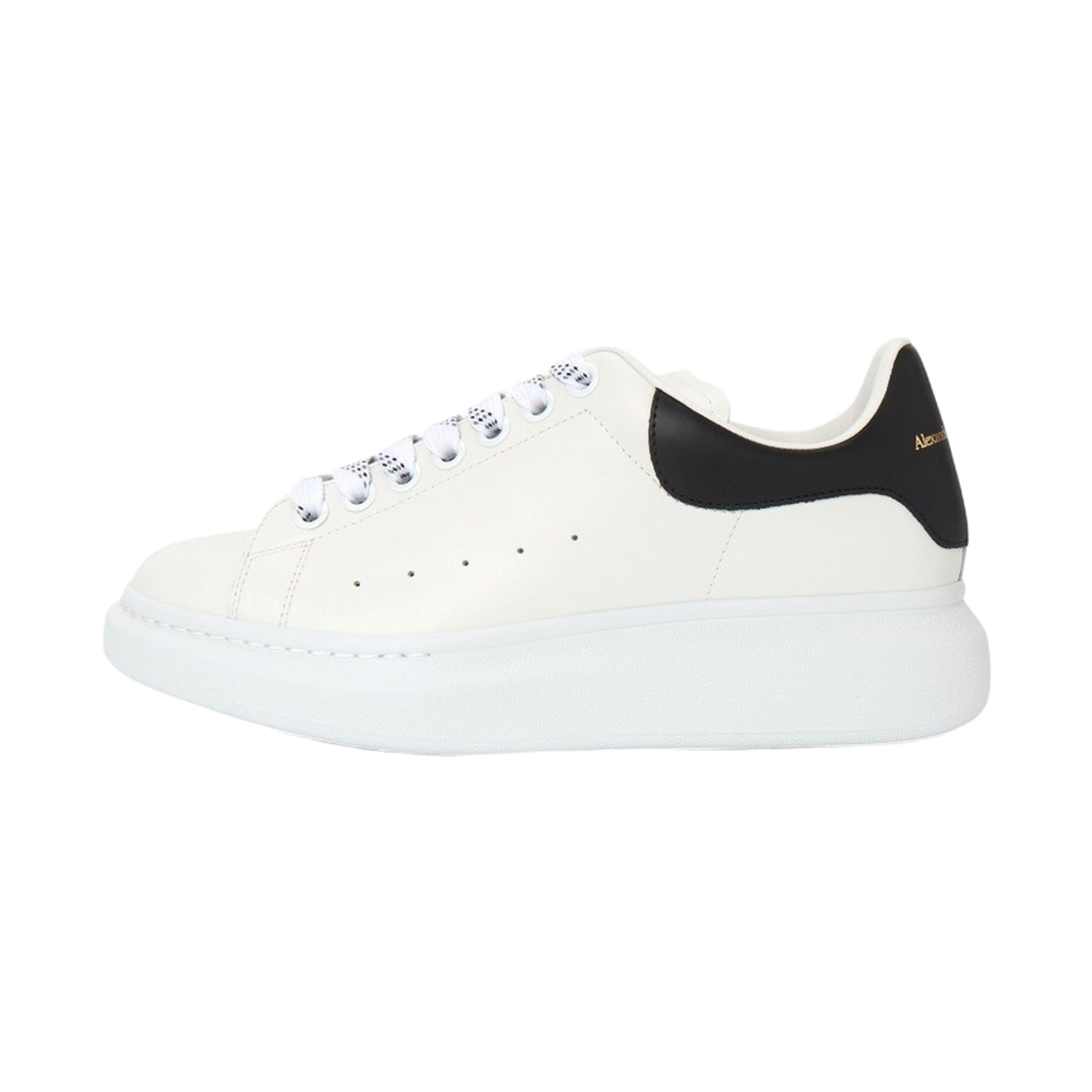 [17% 쿠폰] 알렉산더 맥퀸 오버사이즈드 스니커즈 화이트 블랙([17% 쿠폰] Alexander McQueen Oversized Sneakers White Black) - 4