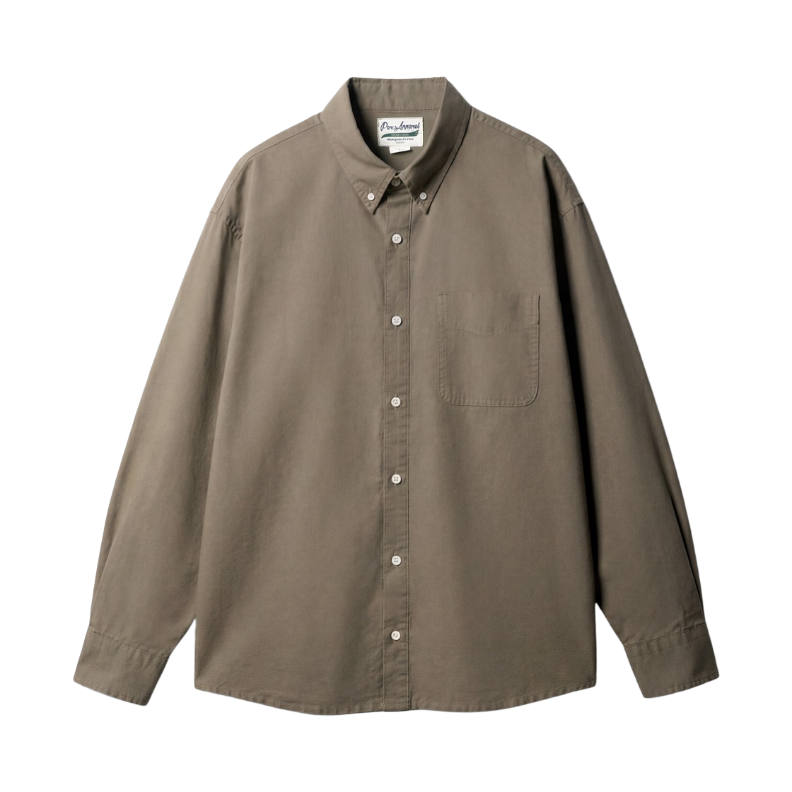 JULS4753_smokebrown_29 PERSTEP Drift Oxford Shirt Smokebrown JULS4753