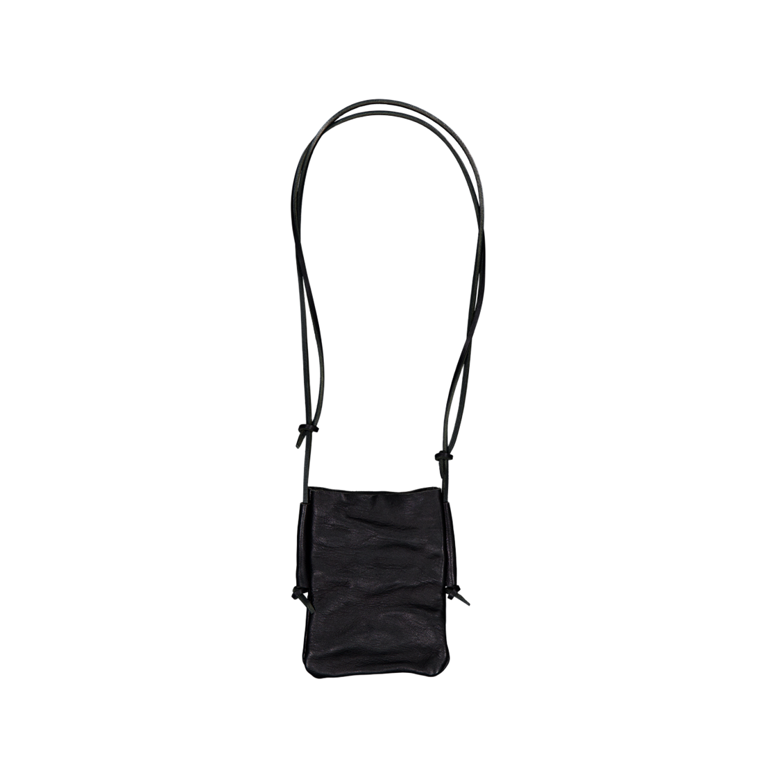 언더마이카 컴팩트 베일 레더 슬링 백 파티나 블랙(Undermycar Compact Veil Leather Sling Bag Patina Black) - 3