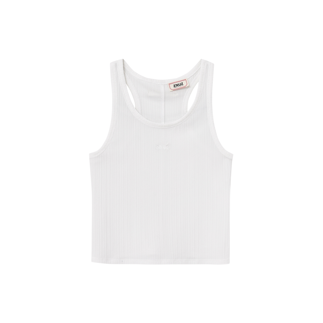 제뉴즈 제뉴즈 크롭 슬리브리스 - 화이트(Znuz Znuz Crop Sleeveless - White)