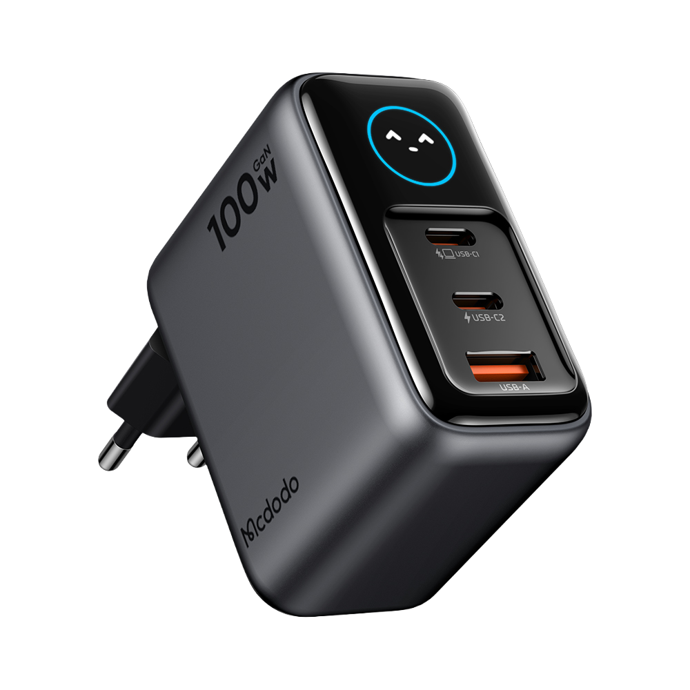 맥도도 GaN 100W 스마트 디스플레이 초고속 3포트 멀티충전기 CH065(Mcdodo 100W GaN Smart Display 3-Port SuperFast Multi Charger CH065) - 2