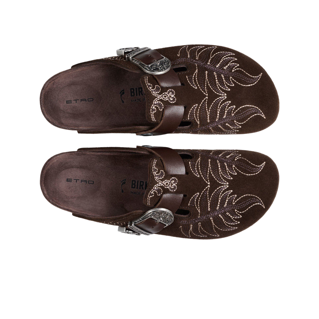 버켄스탁 x 에트로 보스턴 엠브로이더리 초콜릿 - 레귤러(Birkenstock x Etro Boston Embroidery Chocolate - Regular) - 2