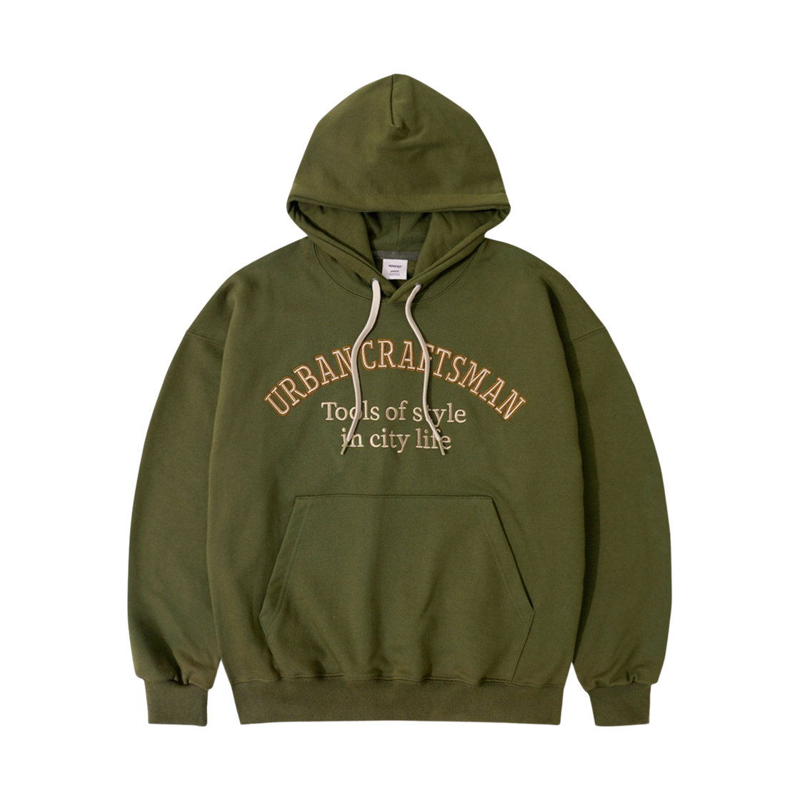 KHHD4714_khaki_29 PERSTEP Urban Craftsman Heavycotton Hoodie Khaki KHHD4714