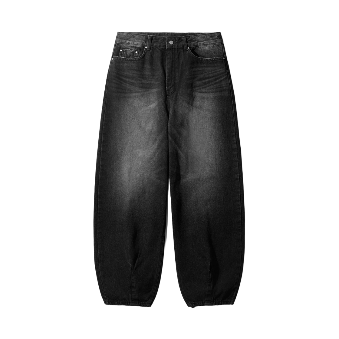 MMLP6767_Black_29 EZKATON Ato Dart Wide Denim Pants Black MMLP6767